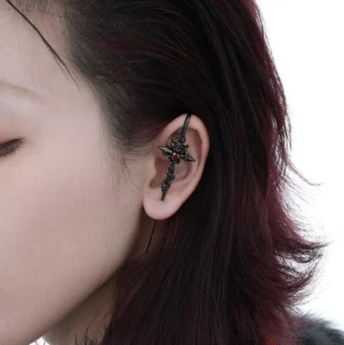 Bloodthorn Cross Earrings